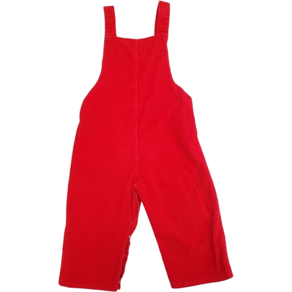 Vintage The Universal from Kmart Overalls Red Corduory Baby 24 Months - Picture 2 of 5